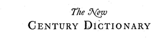 "THE NEW CENTURY DICTIONARY" logo