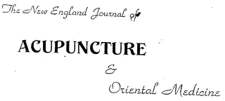 THE NEW ENGLAND JOURNAL OF ACUPUNCTURE & logo