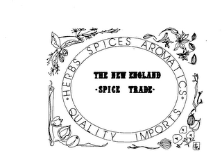 THE NEW ENGLAND SPICE TRADE HERBS SPICES AROMATICS QUALITY IMPORTS logo