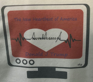 THE NEW HEARTBEAT OF AMERICA DONALD J TRUMP logo