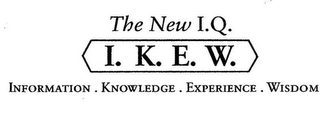 THE NEW I.Q. I.K.E.W. INFORMATION. KNOWLEDGE. EXPERIENCE. WISDOM logo