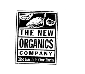 THE NEW ORGANICS COMPANY THE EARTH IS OUR FARM logo