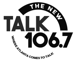 THE NEW TALK 106.7 WHERE ATLANTA COMES TO TALK logo