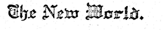 THE NEW WORLD. logo