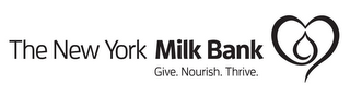 THE NEW YORK MILK BANK GIVE. NOURISH. THRIVE. logo