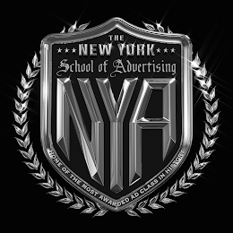 THE NEW YORK SCHOOL OF ADVERTISING NYA HOME OF THE MOST AWARDED AD CLASS IN HISTORY logo