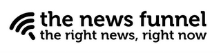 THE NEWS FUNNEL THE RIGHT NEWS, RIGHT NOW logo