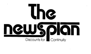 THE NEWSPLAN DISCOUNTS FOR CONTINUITY logo