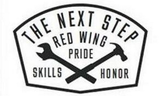 THE NEXT STEP RED WING PRIDE SKILLS HONOR logo