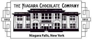 THE NIAGARA CHOCOLATE COMPANY 1913 - 1915 NIAGARA FALLS, NEW YORK logo