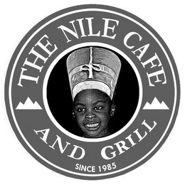 THE NILE CAFE AND GRILL SINCE 1985 logo