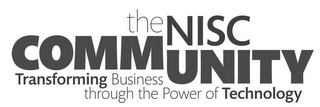 THE NISC COMMUNITY TRANSFORMING BUSINESS THROUGH THE POWER OF TECHNOLOGY logo
