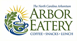 THE NORTH CAROLINA ARBORETUM ARBOR EATERY COFFEE. SNACKS . LUNCH logo