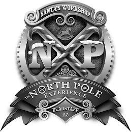 THE NORTH POLE EXPERIENCE FLAGSTAFF AZ SANTA'S WORKSHOP NXP logo