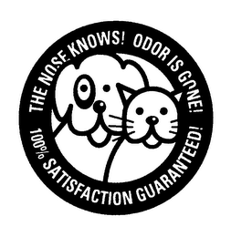 THE NOSE KNOWS! ODOR IS GONE! 100% SATISFACTION GUARANTEED! logo