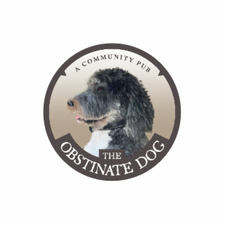THE OBSTINATE DOG A COMMUNITY PUB logo