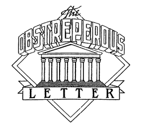 THE OBSTREPEROUS LETTER logo