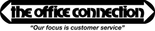 THE OFFICE CONNECTION "OUR FOCUS IS CUSTOMER SERVICE" logo