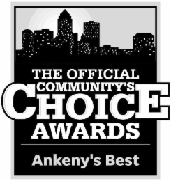 THE OFFICIAL COMMUNITY'S CHOICE AWARDS ANKENY'S BEST logo