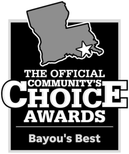 THE OFFICIAL COMMUNITY'S CHOICE AWARDS BAYOU'S BEST logo