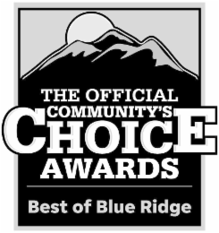 THE OFFICIAL COMMUNITY'S CHOICE AWARDS BEST OF BLUE RIDGE logo