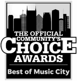THE OFFICIAL COMMUNITY'S CHOICE AWARDS BEST OF MUSIC CITY logo