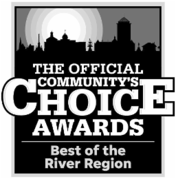THE OFFICIAL COMMUNITY'S CHOICE AWARDS BEST OF THE RIVER REGION logo