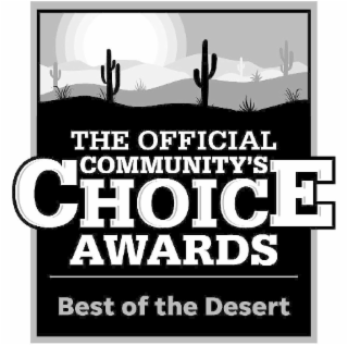 THE OFFICIAL COMMUNITY'S CHOICE AWARDS BEST OF THE DESERT logo