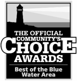 THE OFFICIAL COMMUNITY'S CHOICE AWARDS BEST OF THE BLUE WATER AREA logo