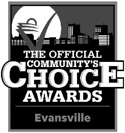 THE OFFICIAL COMMUNITY'S CHOICE AWARDS EVANSVILLE logo