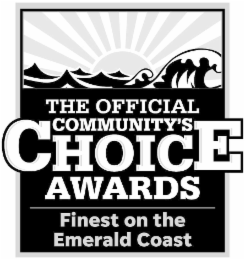 THE OFFICIAL COMMUNITY'S CHOICE AWARDS FINEST ON THE EMERALD COAST logo