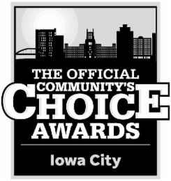 THE OFFICIAL COMMUNITY'S CHOICE AWARDS IOWA CITY logo