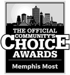 THE OFFICIAL COMMUNITY'S CHOICE AWARDS MEMPHIS MOST logo