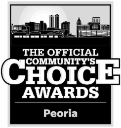 THE OFFICIAL COMMUNITY'S CHOICE AWARDS PEORIA logo