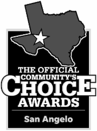 THE OFFICIAL COMMUNITY'S CHOICE AWARDS SAN ANGELO logo