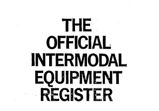 THE OFFICIAL INTERMODAL EQUIPMENT REGISTER logo