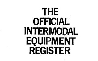 THE OFFICIAL INTERMODAL EQUIPMENT REGISTER logo