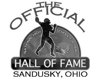 THE OFFICIAL NATIONAL HIGH SCHOOL FOOTBALL HALL OF FAME SANDUSKY OHIO logo
