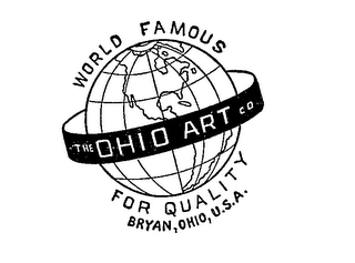 THE OHIO ART CO. WORLD FAMOUS FOR QUALITY BRYAN, OHIO, U.S.A. logo