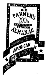 THE OLD FARMERS 200TH ANNIVERSARY EDITION ALMANAC GREAT AMERICAN INSTITUTIONS logo