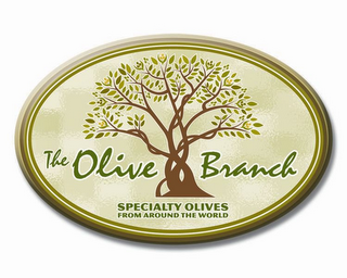 THE OLIVE BRANCH SPECIALTY OLIVES FROM AROUND THE WORLD logo