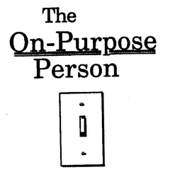 THE ON - PURPOSE PERSON logo