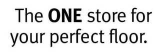 THE ONE STORE FOR YOUR PERFECT FLOOR. logo