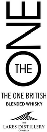 THE ONE THE ONE BRITISH BLENDED WHISKY THE LAKES DISTILLERY CUMBRIA logo