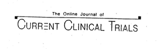THE ONLINE JOURNAL OF CURRENT CLINICAL TRIALS logo