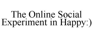 THE ONLINE SOCIAL EXPERIMENT IN HAPPY:) logo