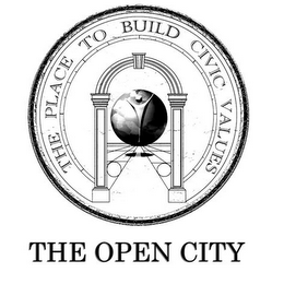 THE OPEN CITY THE PLACE TO BUILD CIVIC VALUES logo