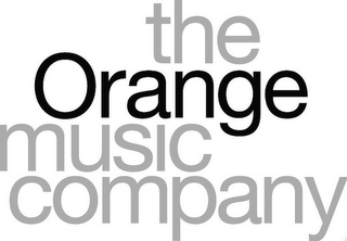 THE ORANGE MUSIC COMPANY logo