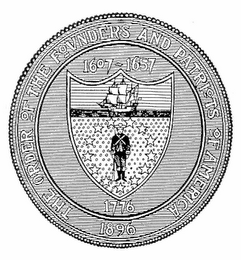 THE ORDER OF THE FOUNDERS AND PATRIOTS OF AMERICA 1607-1657 1896 1776 logo