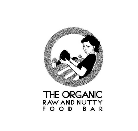THE ORGANIC RAW AND NUTTY F O O D B A R logo